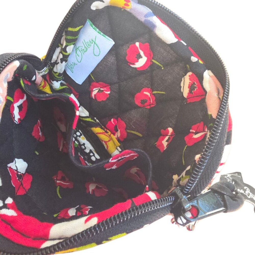 Vera Bradley Poppy Fields Tech Case Floral Coin Wristlet Purse Quilted - Picture 3 of 5